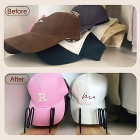 UdoUto display rack suitable for baseball, trucker, and sun hats.