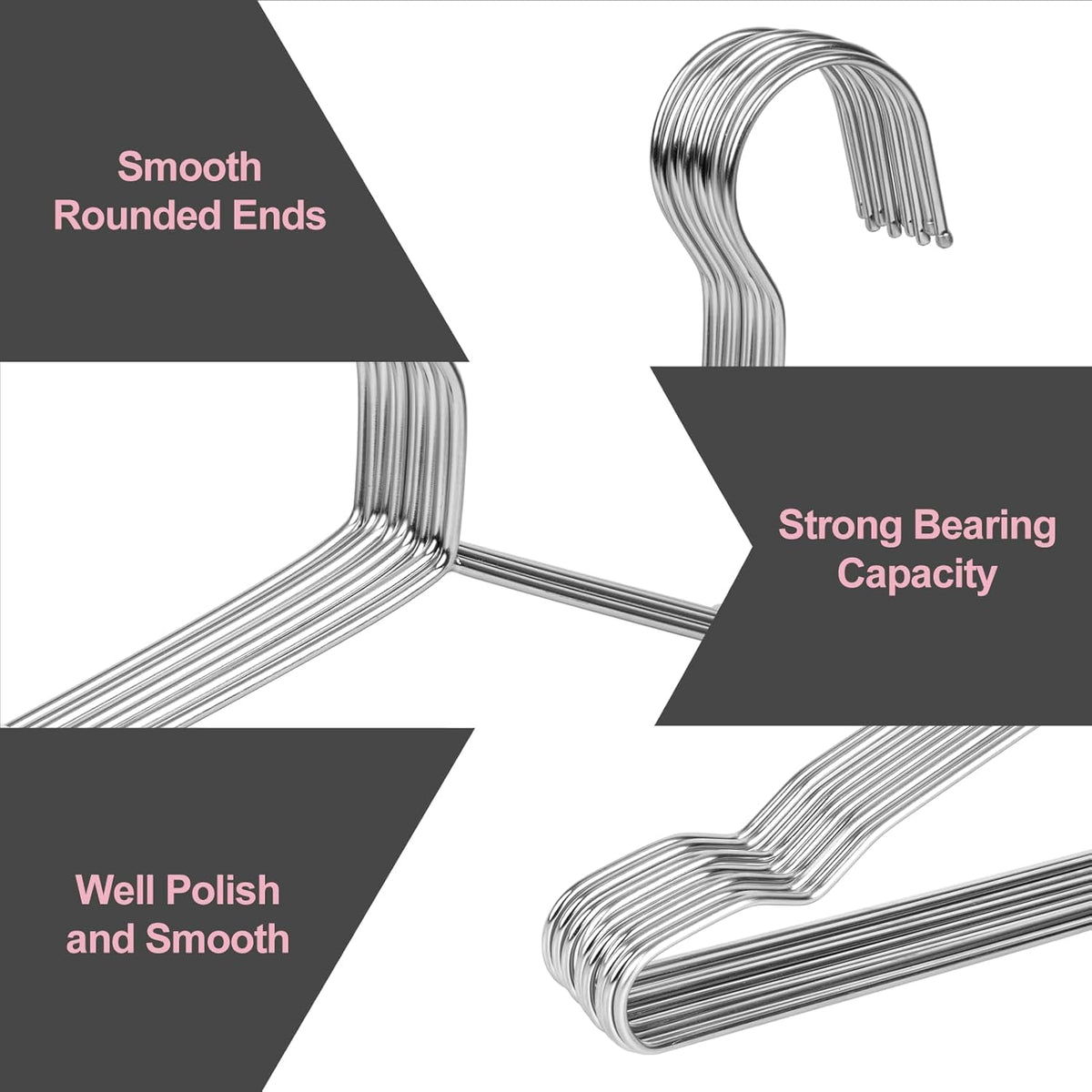 UEAKPIC ball-end hook prevents snagging and fabric damage.