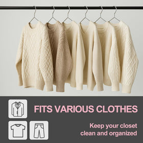UEAKPIC elegant silver finish resists rust and adds premium closet look.