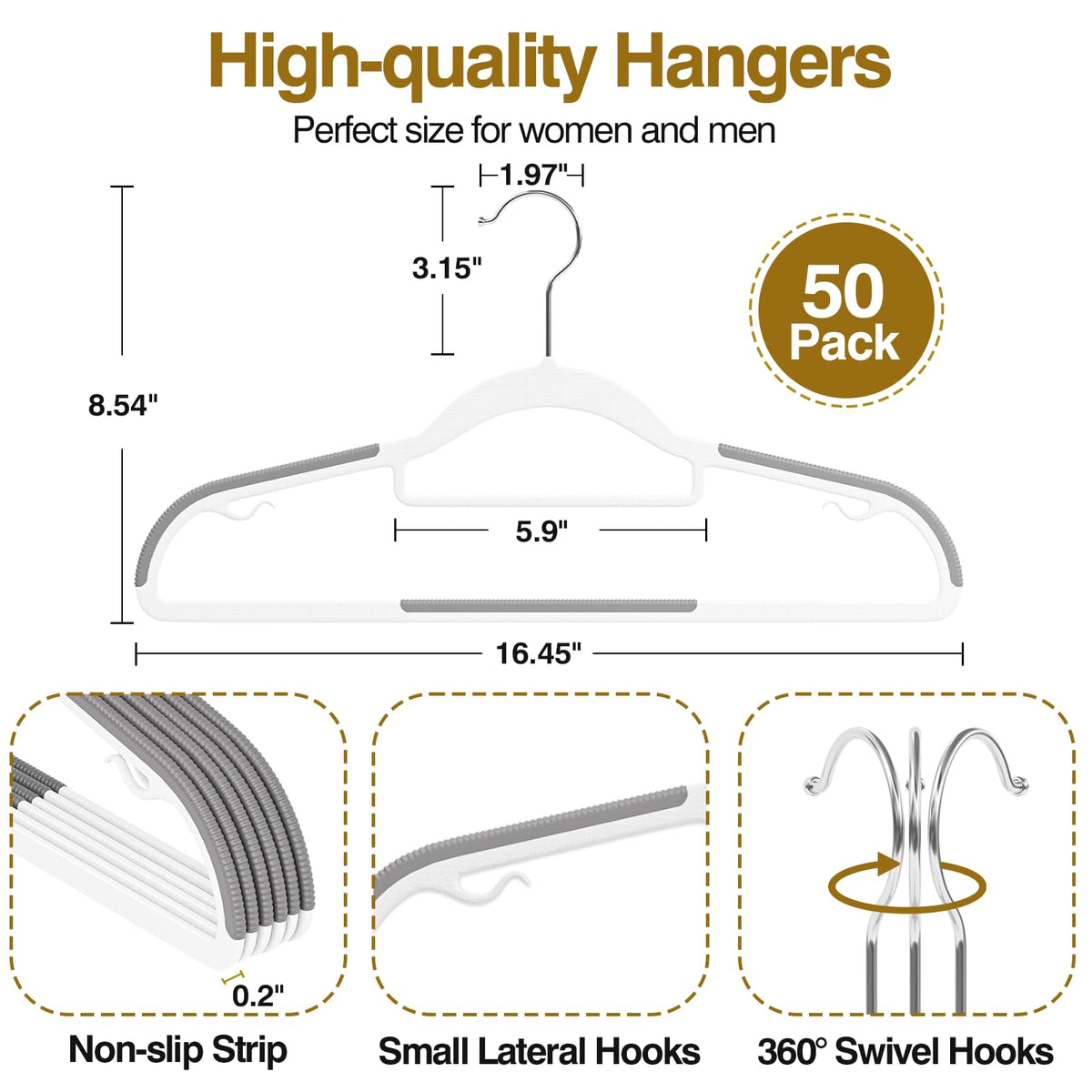 UEAKPIC non-slip shoulder strips prevent slipping and wrinkles