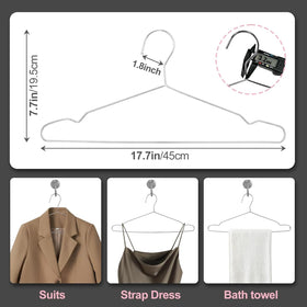 UEAKPIC stainless steel hanger close-up highlighting 3.2 mm thickness.