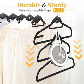 UEAKPIC velvet hanger with 360-degree swivel hook for easy access