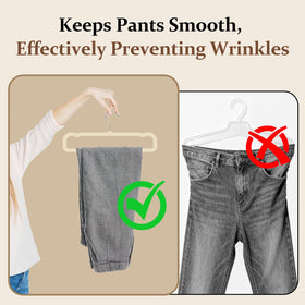 UEAKPIC Velvet Felt Hangers support up to 16.5 lb per hanger for heavy pants.