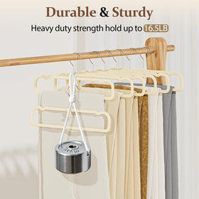 UEAKPIC Velvet Felt Hangers shown in a vertical organization setup for readability.