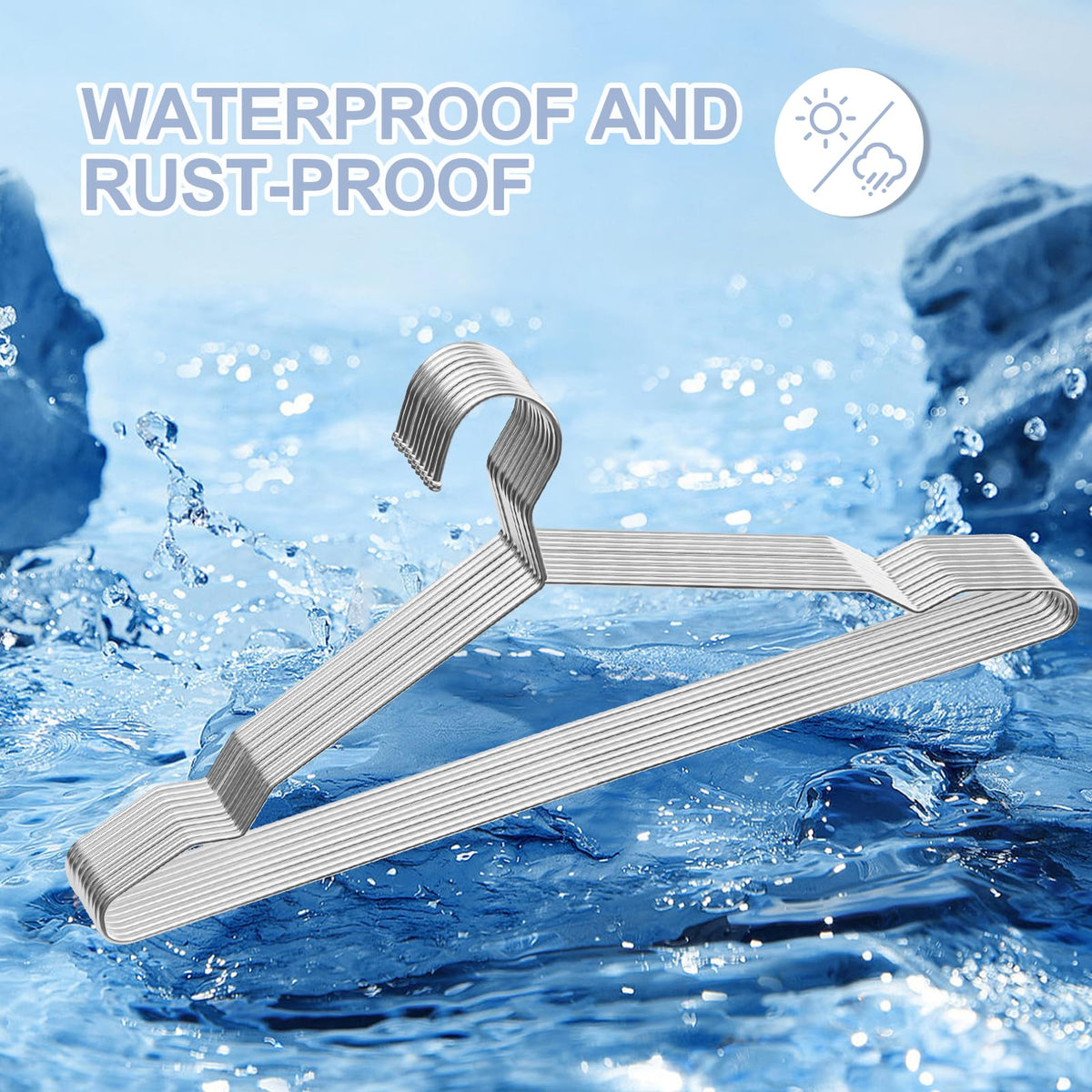 UEAKPIC versatile hangers for pants, shirts, dresses, jackets.