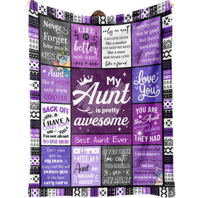 Ueedklaayy aunt gift soft throw blanket cozy warmth for evenings.