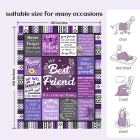 Ueedklaayy Best Friend Blanket in gift packaging ready for gifting