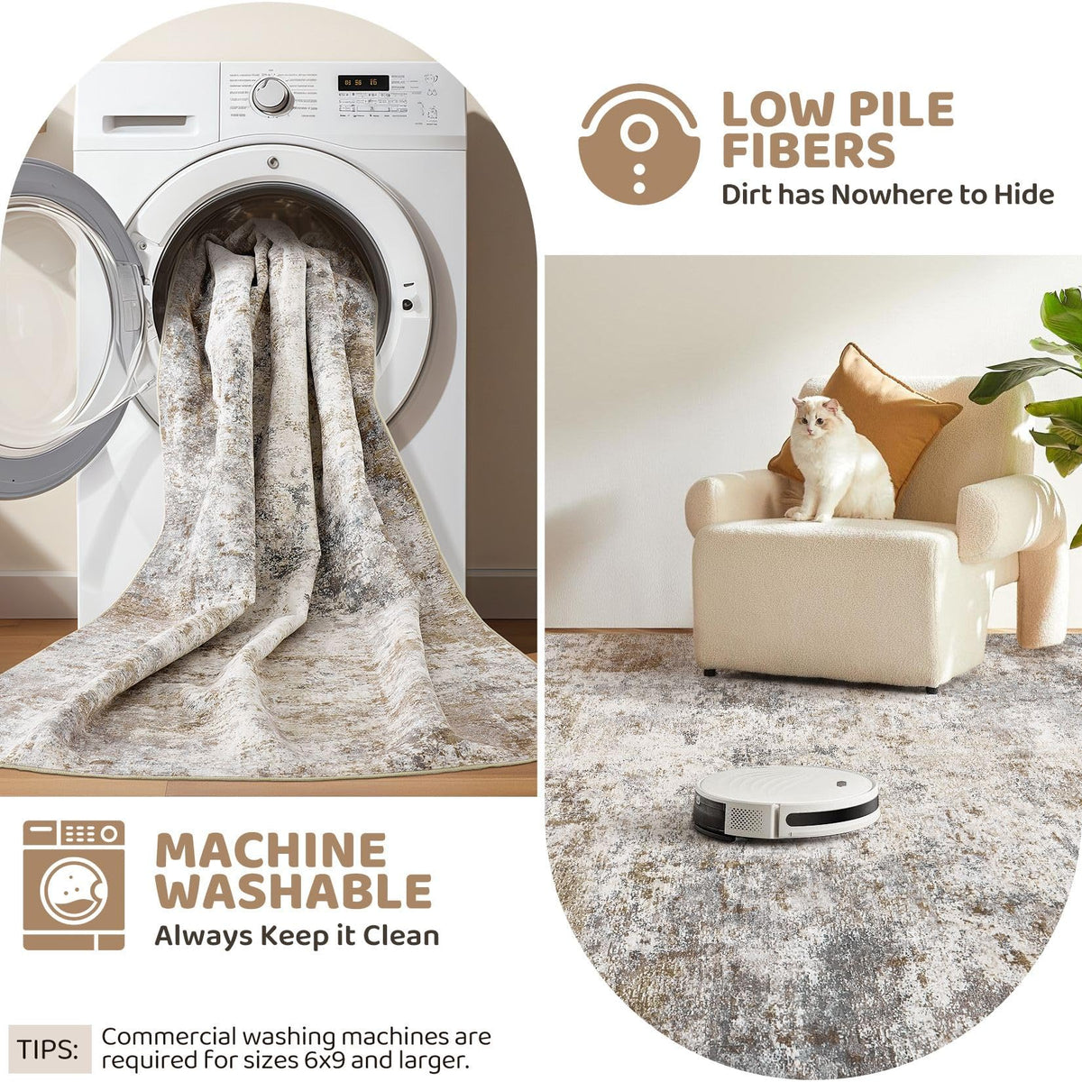 UERMEI entryway pet-safe rug keeps dirt at bay in high-traffic zones