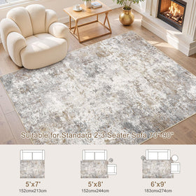 UERMEI non-slip backing rug with TPE for stable placement.
