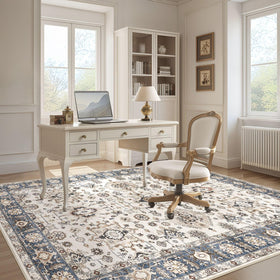 UESRUGS 5x7 soft feel rug provides barefoot comfort for living spaces.