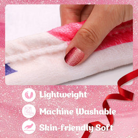 UFOORO throw blanket being unboxed as a thoughtful gift moment