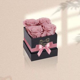 UFOREVER ROSES close-up of dusty pink petals showing natural texture and elegance