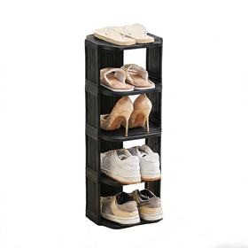 UFORU small shoe rack in a tight hallway showing compact dimensions.