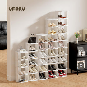 UFORU waterproof shoe rack handling wet footwear and mud