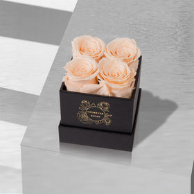 UFOREVER ROSES buttermilk silk ribbon adds a luxurious, ready-to-gift presentation