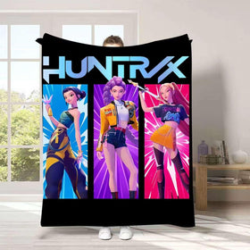 Ugecl K Pop Demon Hunters blanket folded for compact travel and storage