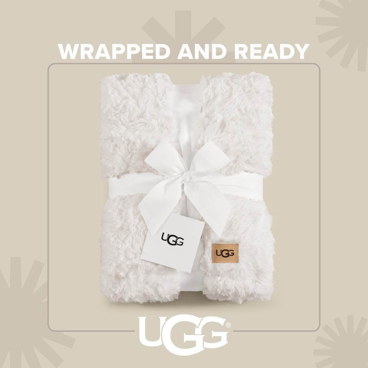 UGG Adalee easy-care machine washable faux fur blanket