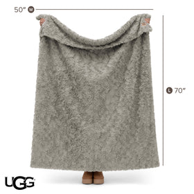 UGG Adalee grey faux fur adds timeless luxury to bedrooms