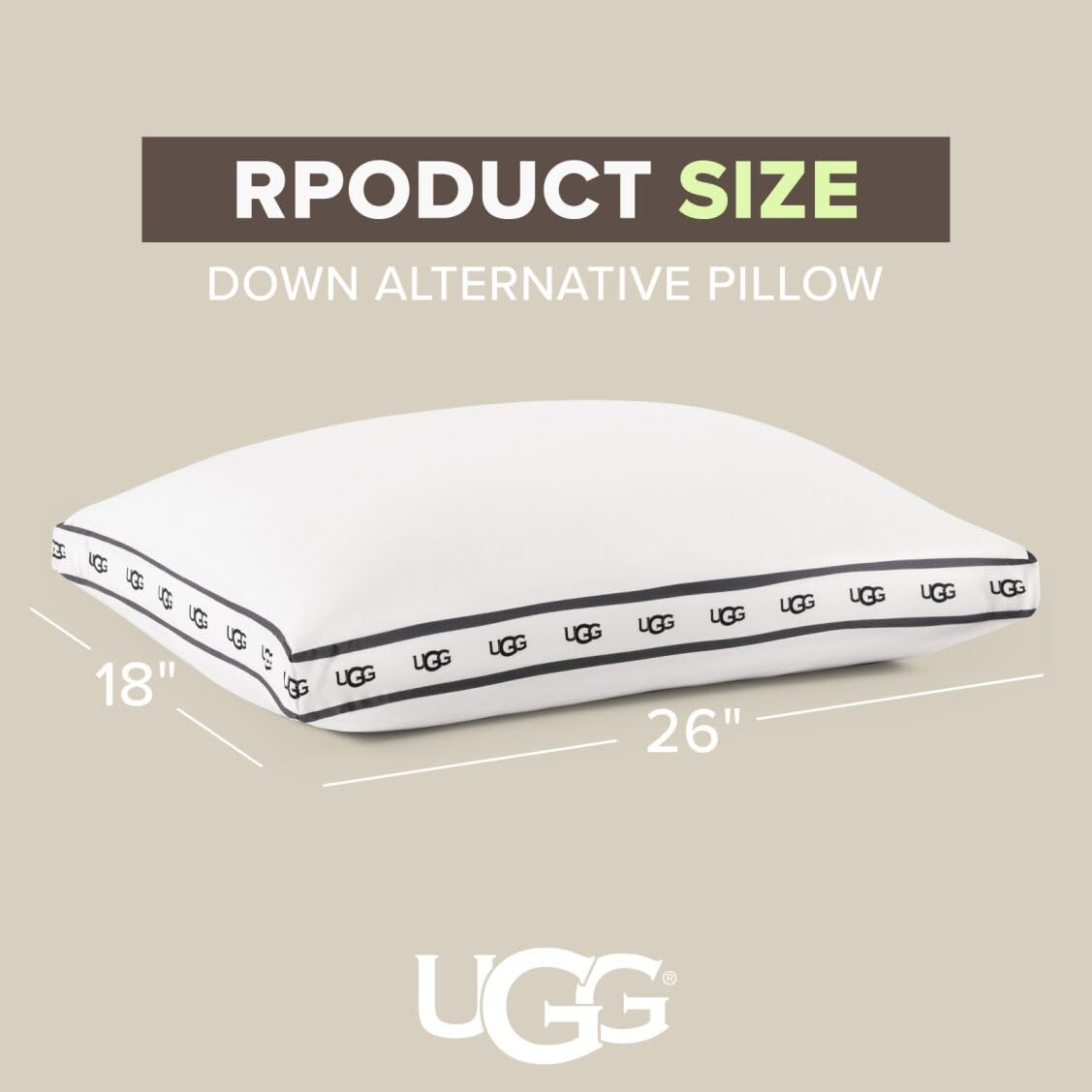 Cozy bedroom setup featuring UGG Devon pillow for restful nights.
