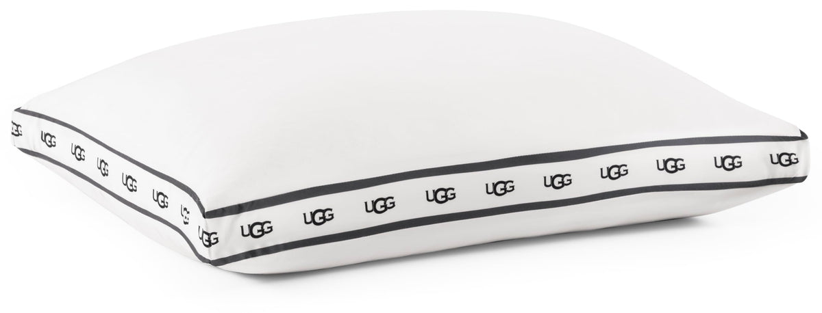 UGG Devon Standard Bed Pillow gusseted front view for plush support.