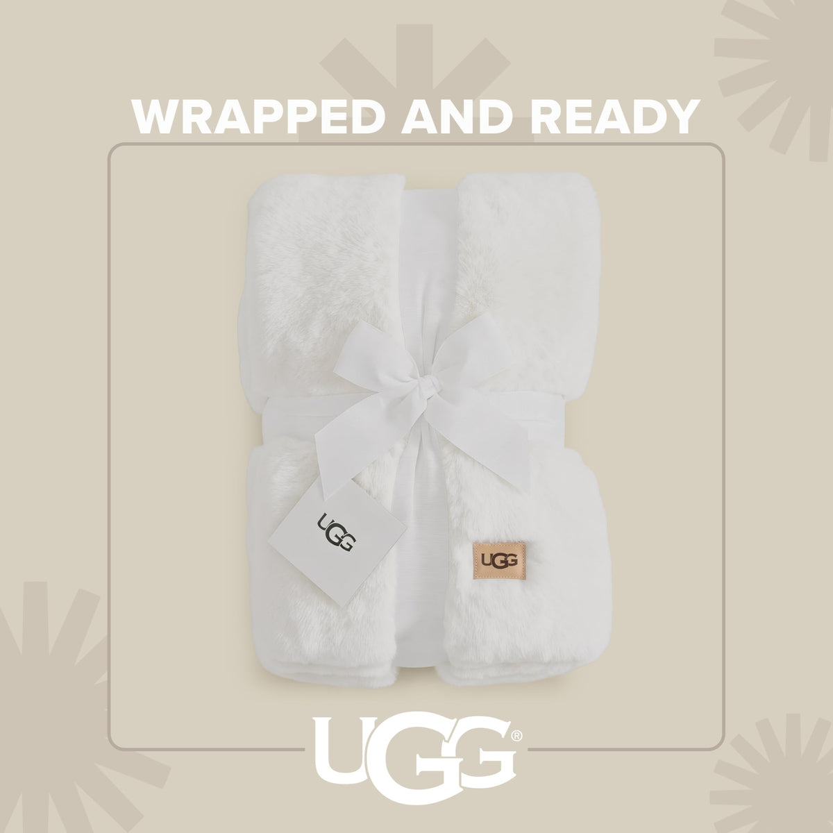 UGG Euphoria Faux Fur Throw draped on sofa adds luxury