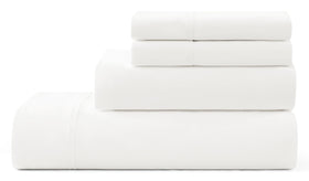 UGG Hedi king flat sheet close-up showing soft, cooling fabric