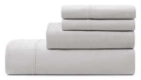 UGG Hedi king sheet set cooling fabric shown for all-night comfort.