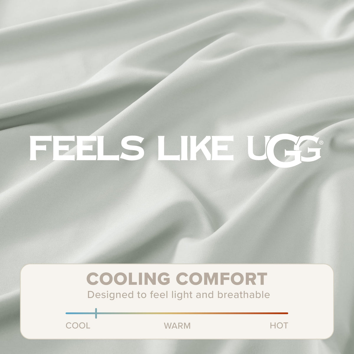 UGG Hedi queen flat sheet displays generous 94x104 inch coverage.