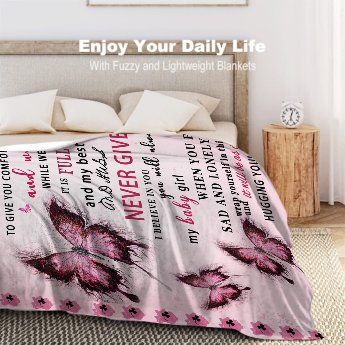 UHANKRU lightweight throw provides breathable warmth