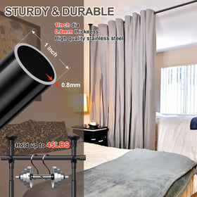 UIABOPZ compatible with various curtain styles including blackout and sheer.