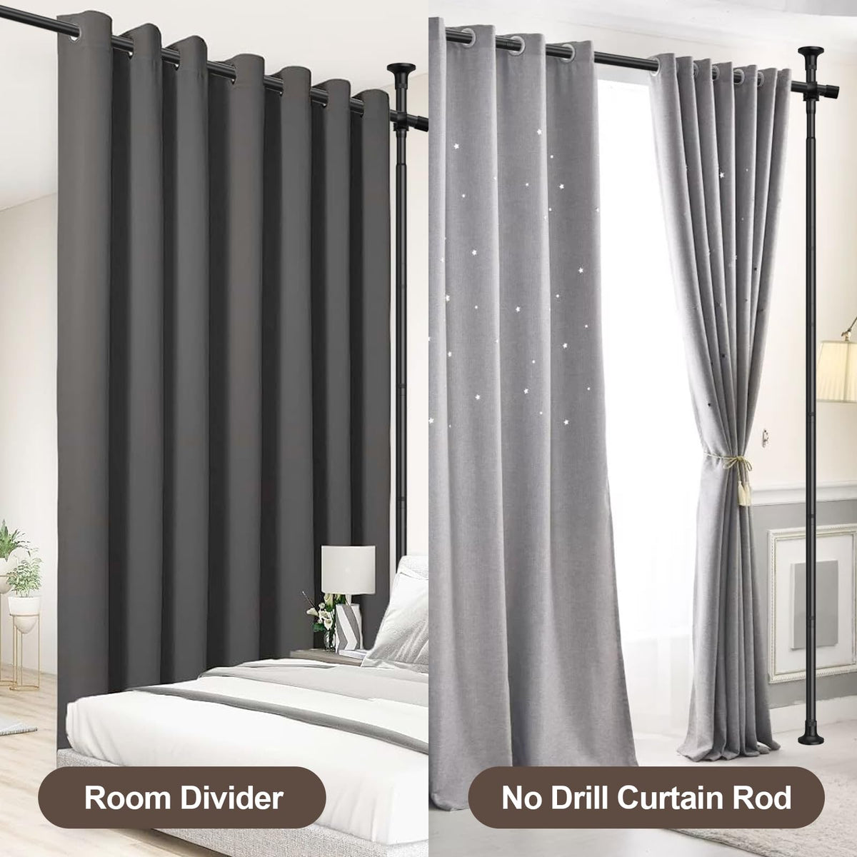 UIABOPZ matte black finish adds modern style to any room.