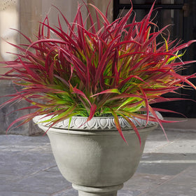 Uieke 12 bundles outdoor artificial plants for year-round color in exteriors.