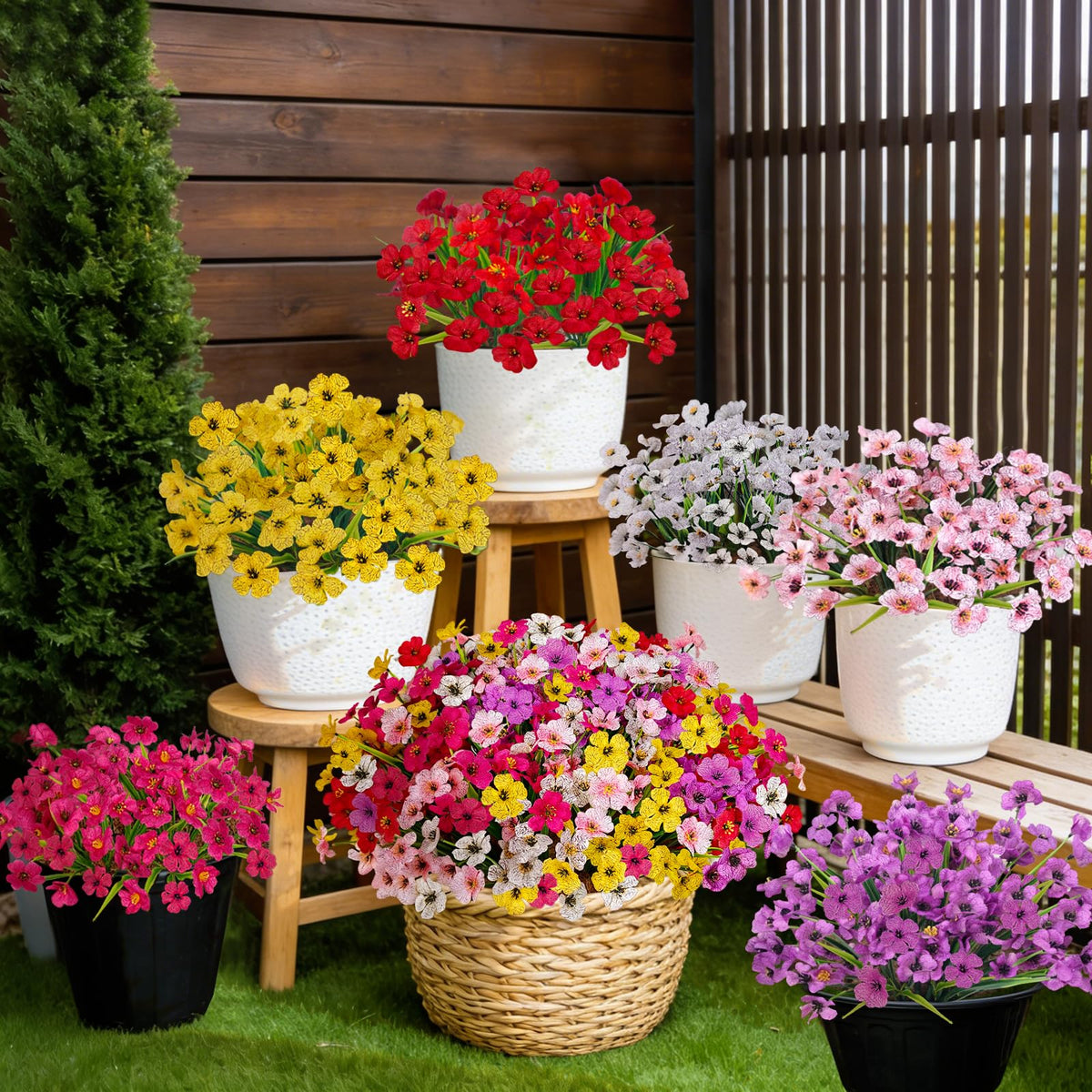 Ideal for garden planters, hanging baskets, and DIY arrangements