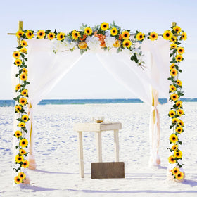 Uieke photo prop sunflower garland for vibrant shoots