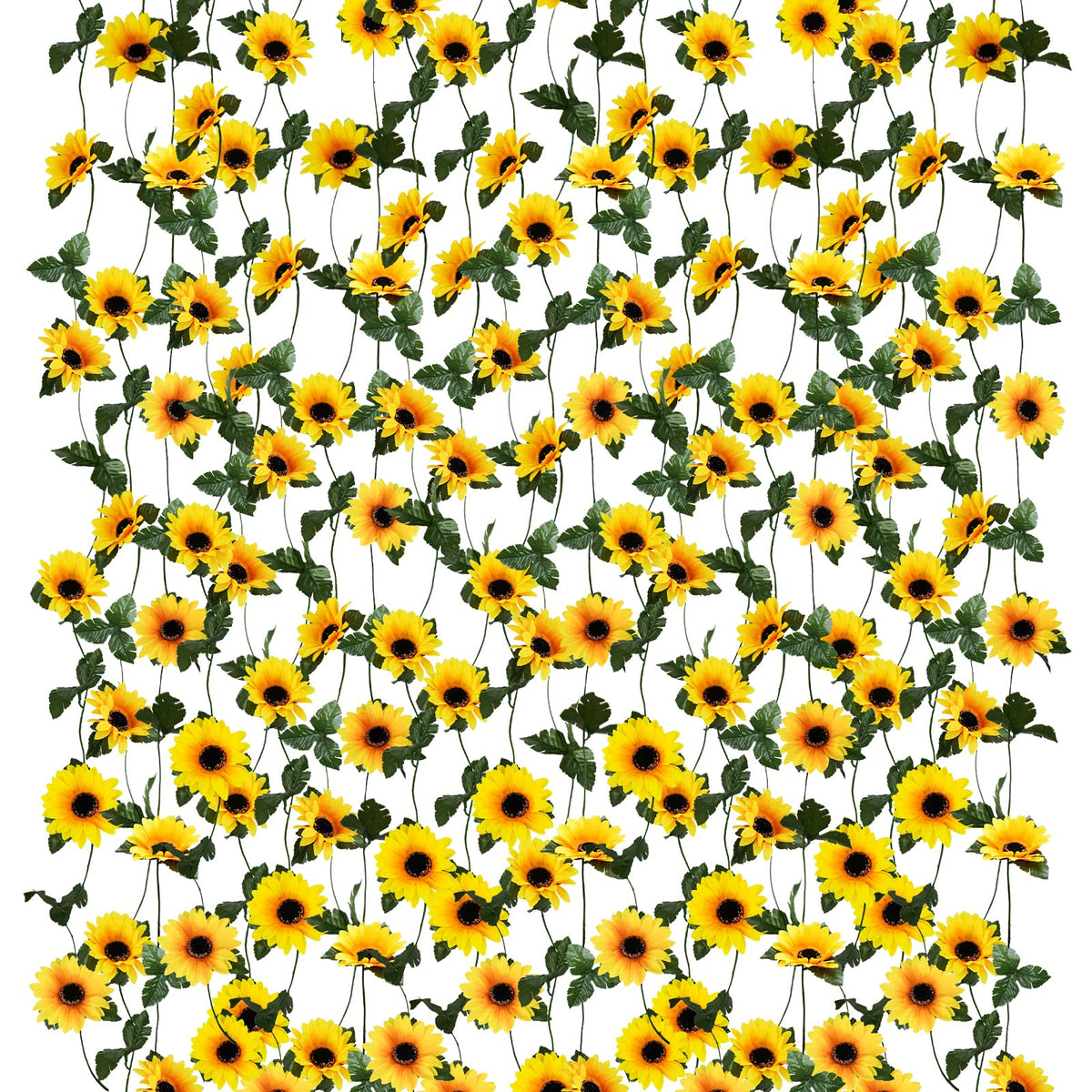 Uieke sunflower garland, 8.2ft length, ideal for room decor and photos