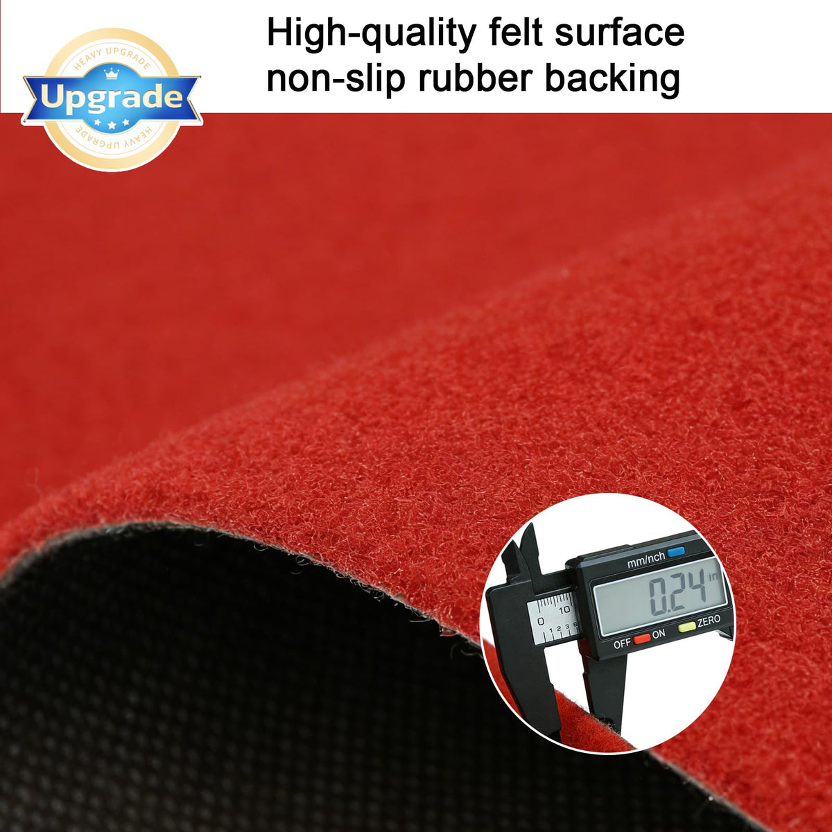Uimiduosoy non-slip TPR bottom keeps the runner stable on floors