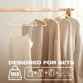 Uinicor heavy-duty velvet hanger supports up to 15 lbs