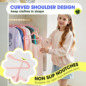 Uinicor heavy-duty ABS hanger supports coats and pants up to 10 lbs.