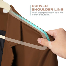 Uinicor velvet hanger with strap notches for delicate tops and dresses