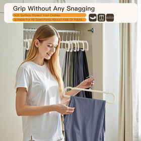 Close-up of Uinicor velvet hanger with soft velvet finish prevents slipping.