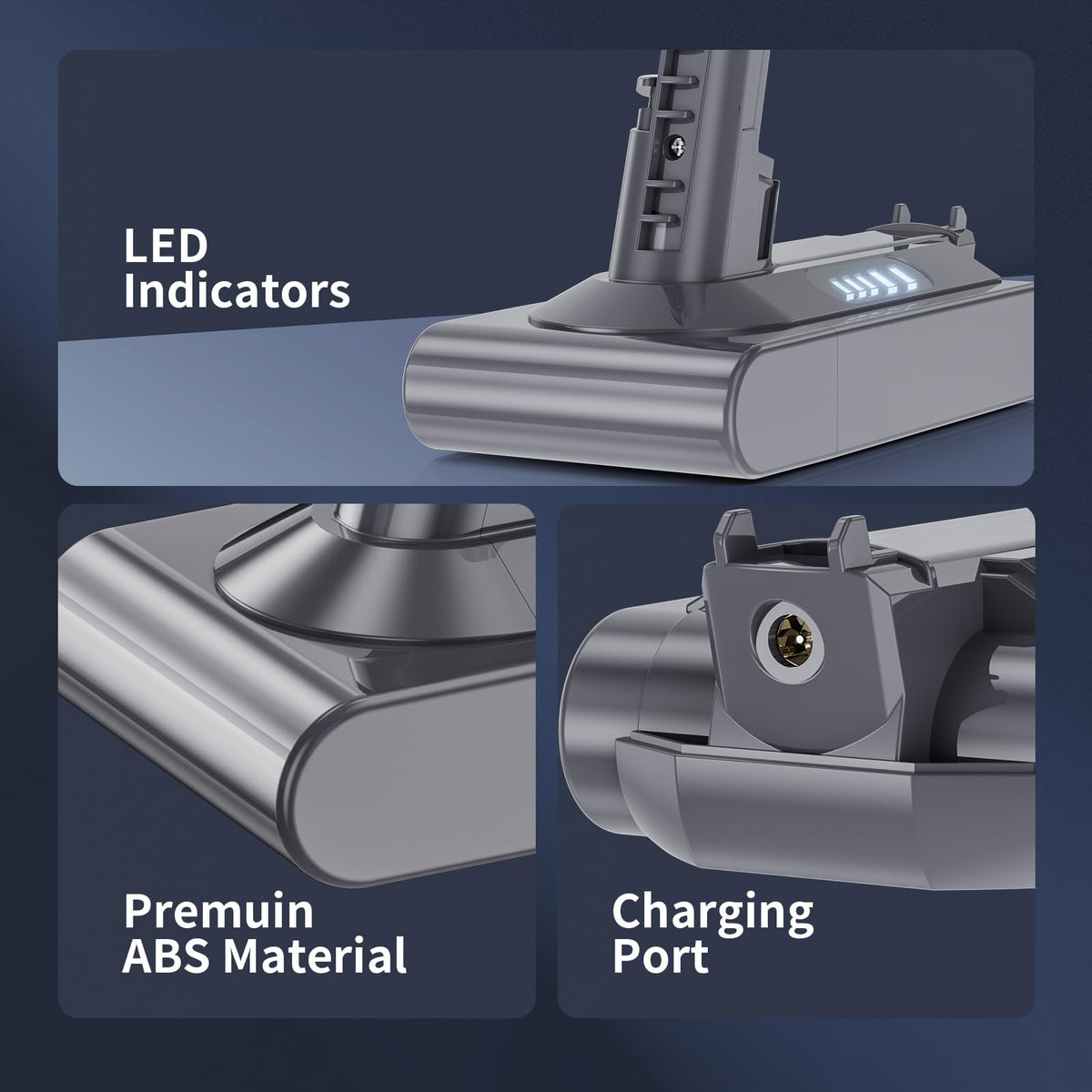 Simple tool-assisted installation for the Uionvot Dyson V10 battery.