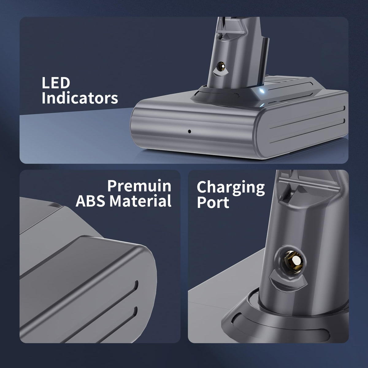 Durable 7000mAh Li-ion cell for Dyson V7 compatibility
