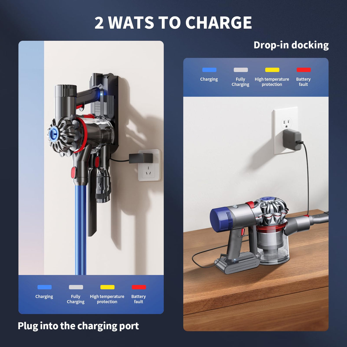 Two filters included for continued cleaning performance