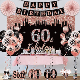 Uiorgui 60th balloons add festive color to any room