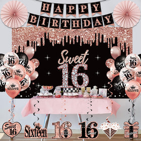 Uiorgui Sweet 16 backdrop for photo-worthy party moments