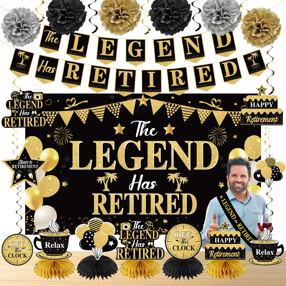 Uiorgui Legend Has Retired banner for a bold backdrop and photo moments