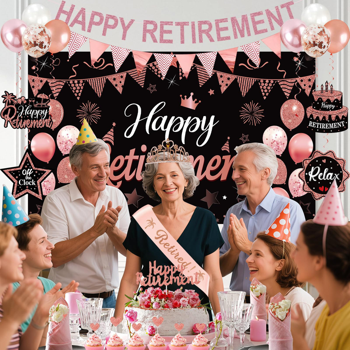 Uiorgui retired cake topper accents desserts with sparkling detail