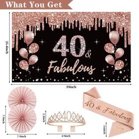 Uiorgui rose gold sash highlights the guest of honor with elegance.