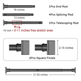 UIOSANRT multi-use design works for bathrooms, doors, windows, or closets.