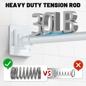 UIOSANRT shower rod end holders secure on rough walls